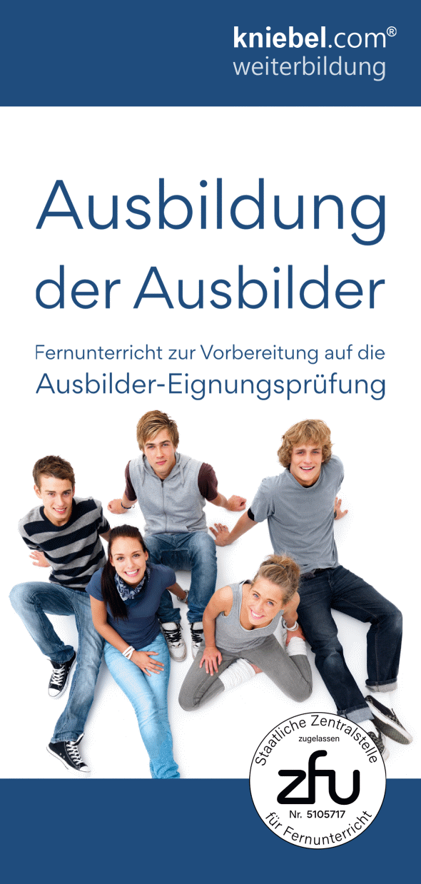 Flyer Fernausbildung der Ausbilder