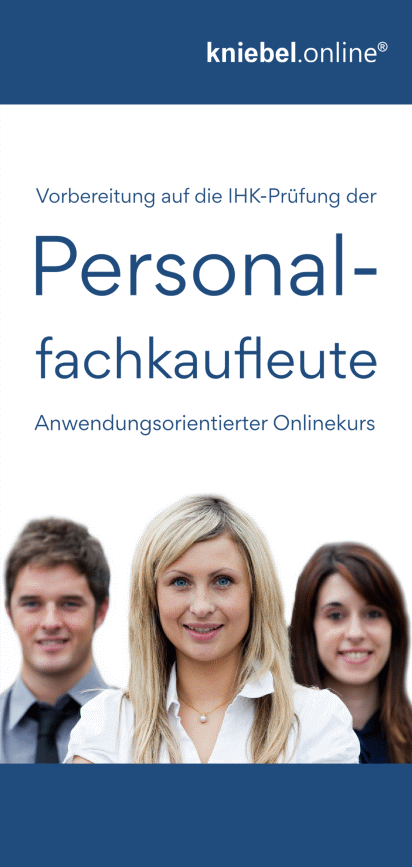 Flyer Personalfachkaufleute Onlinekurs