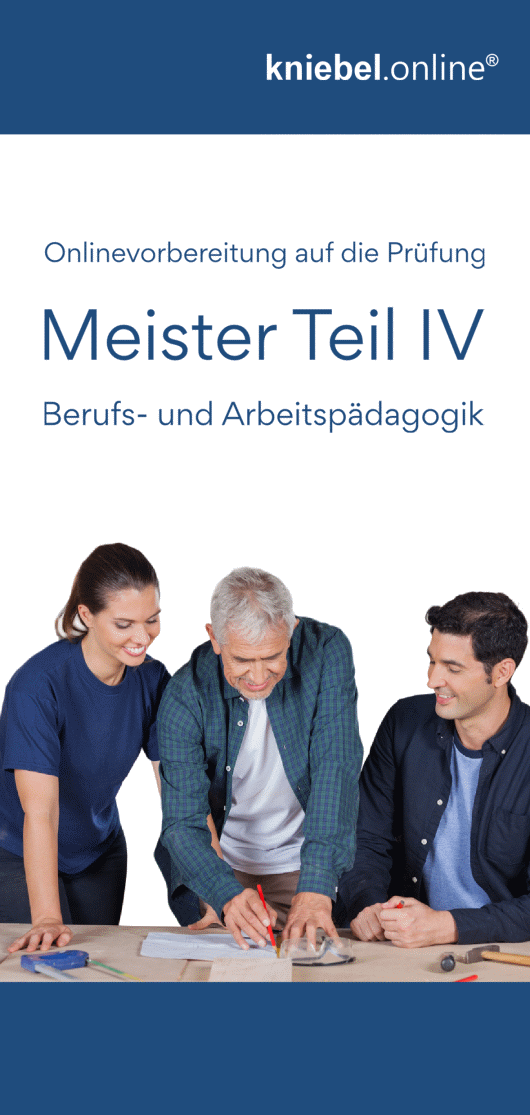 Flyer Meister Teil IV Berufs- und Arbeitspädagogik online